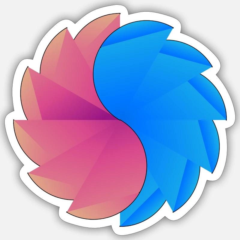 Fun - Sticker Größe S (10 x 10 cm) - Mattweiß