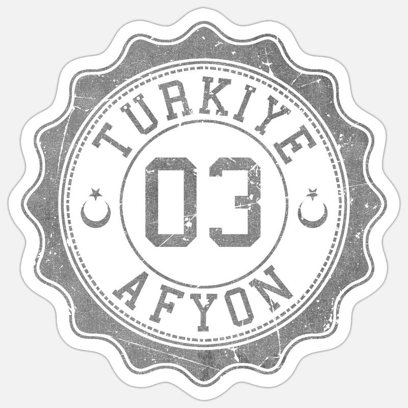 Afyon - Sticker size S (10 x 10 cm) - white matte