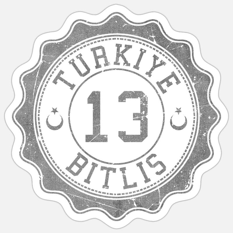 Bitlis - Sticker Größe S (10 x 10 cm) - Mattweiß