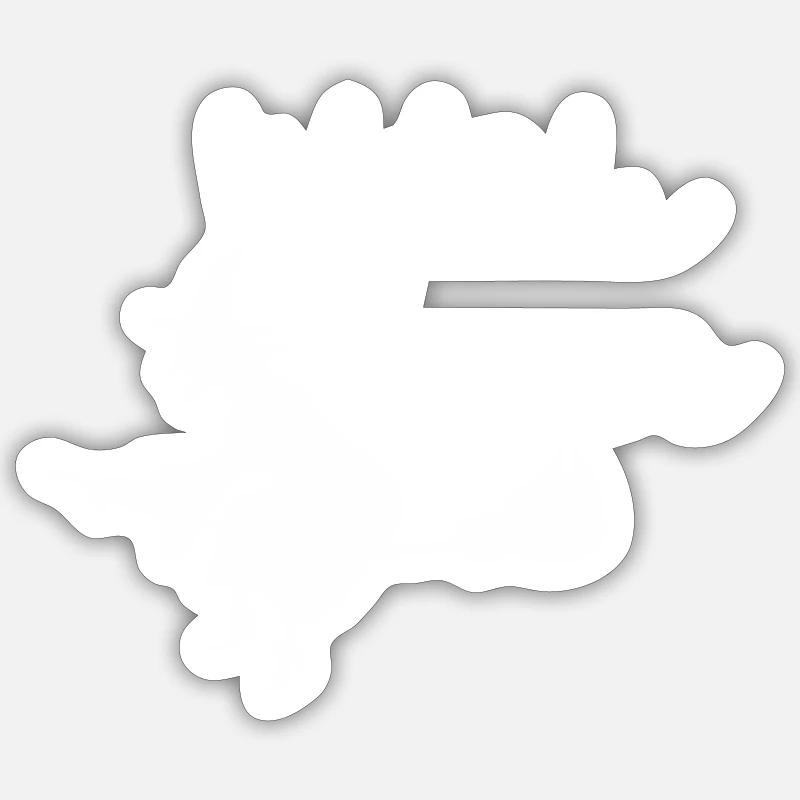 Witch - Sticker Größe S (10 x 10 cm) - Mattweiß