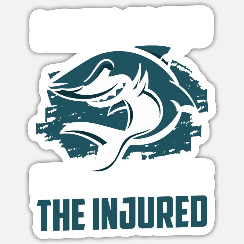 Great White Shark Sailing Predatory Fish Sticker size S (10 x 10 cm)