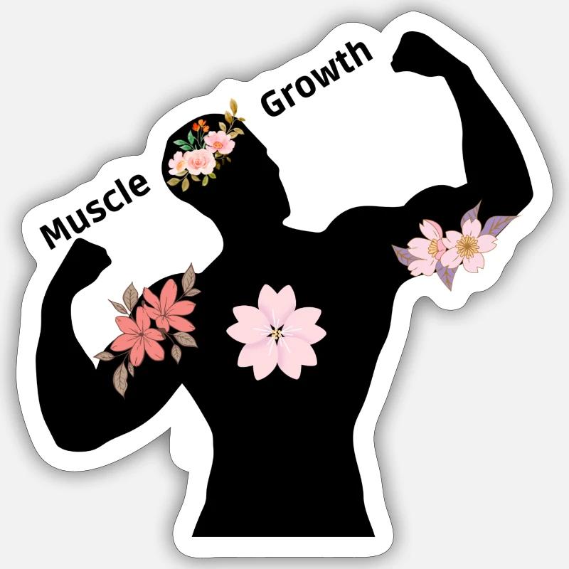 Muscle Growth Sticker size S (10 x 10 cm)