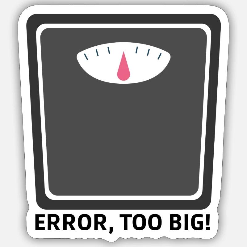 Error! Sticker Größe S (10 x 10 cm)
