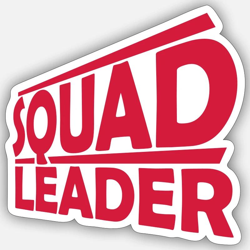 Squad Leader Design Logo Sticker taille S (10 x 10 cm)