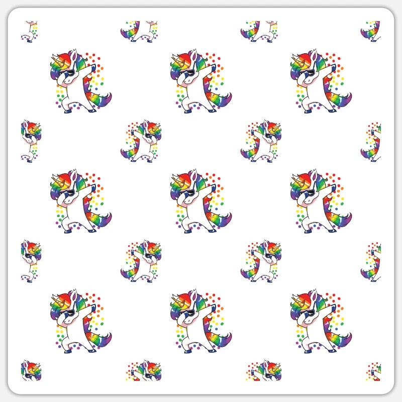 Disco Dab - Sticker Größe S (10 x 10 cm) - Mattweiß