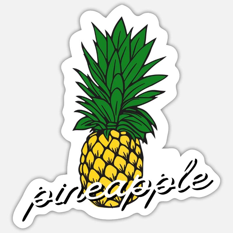 Pineapple Fruit - Sticker size S (10 x 10 cm) - white matte