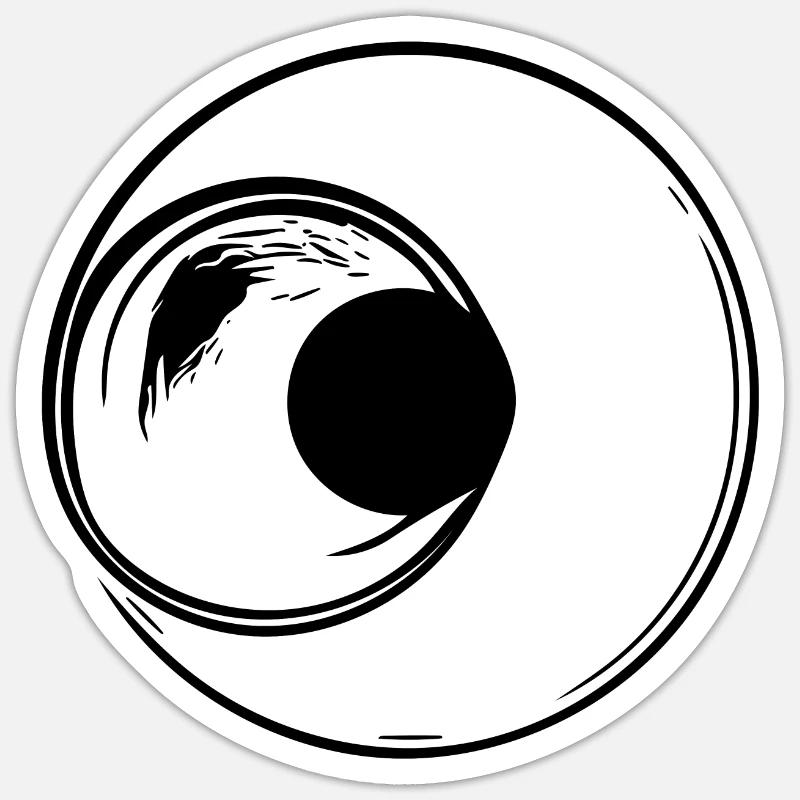 Circles Lines Geomometry Sticker size S (10 x 10 cm)