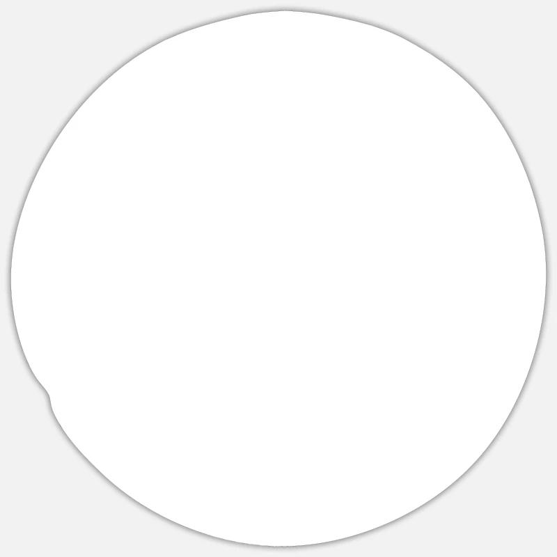 Circles Lines Geomometry - Sticker size S (10 x 10 cm) - white matte