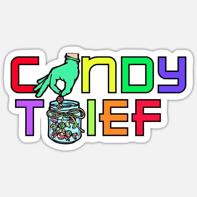 Sweet Candy Candy Dessert Statement - Sticker size S (10 x 10 cm) - white matte