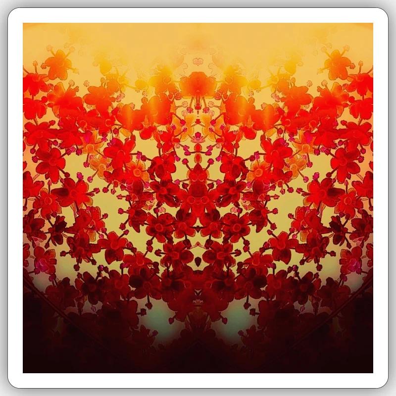 Feuille d’automne - Sticker taille S (10 x 10 cm) - blanc mat