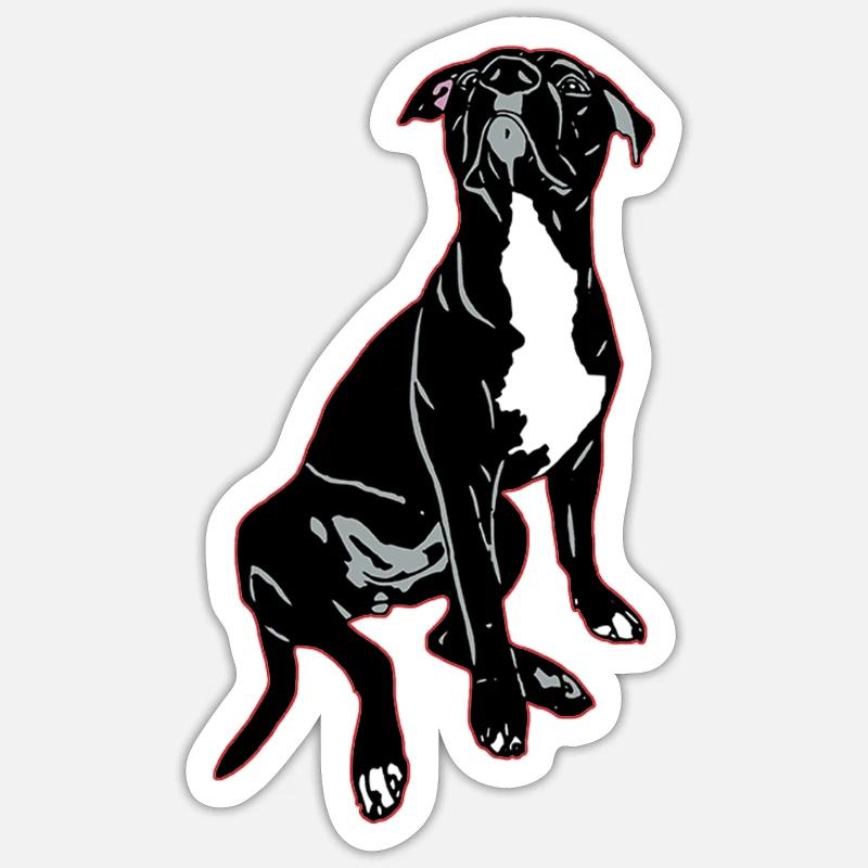 American Bully - Sticker size S (10 x 10 cm) - white matte