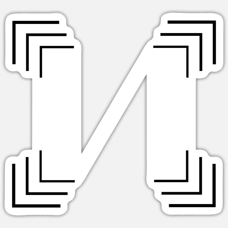 Corners frame in black Sticker size S (10 x 10 cm)