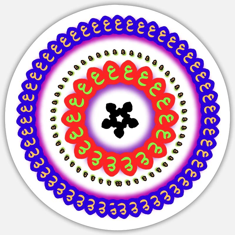 Plato Moda Einkaufen Sticker Größe S (10 x 10 cm)