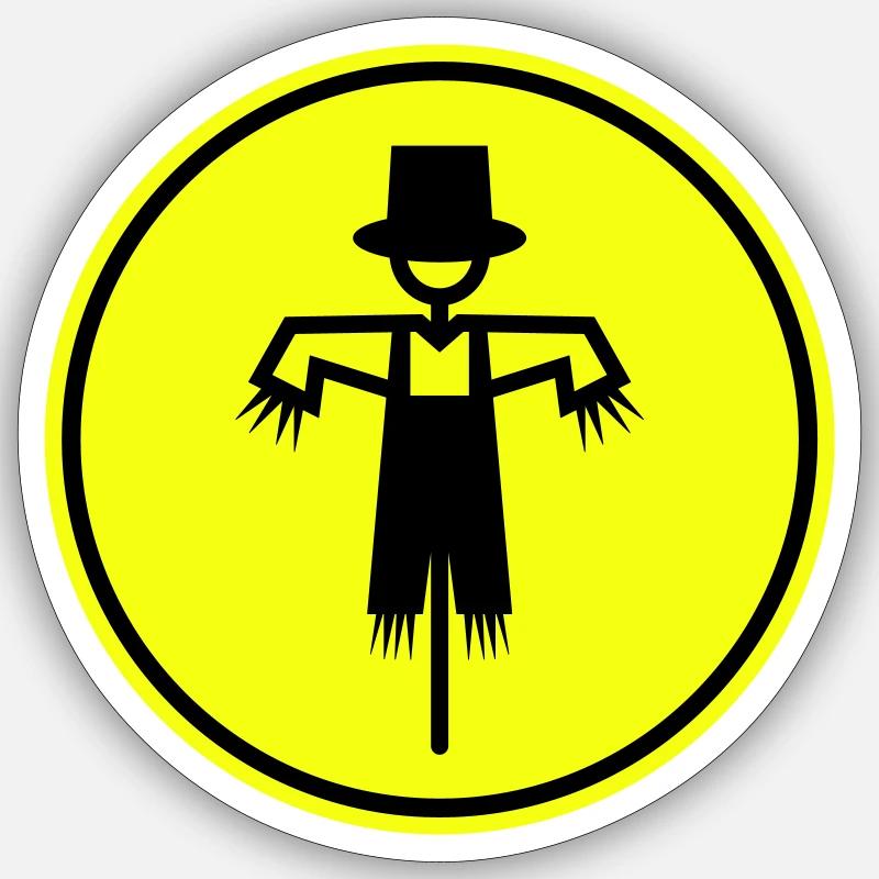 Scarecrow Sticker size S (10 x 10 cm)