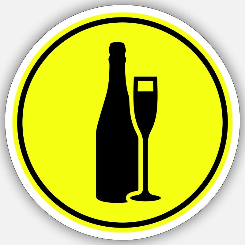Red wine symbol Sticker size S (10 x 10 cm)