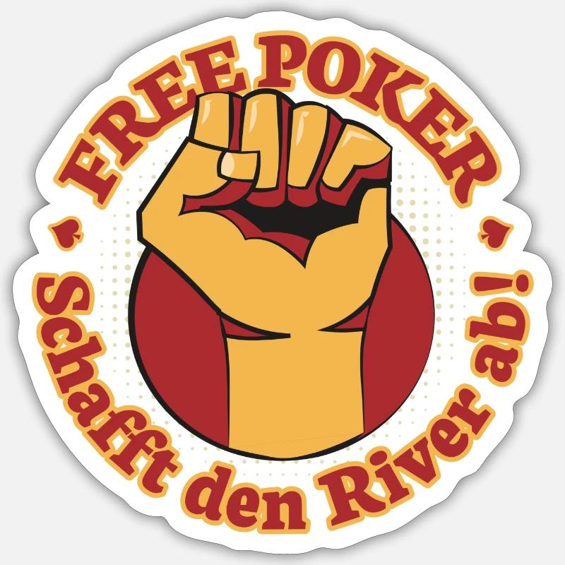 Schafft den River ab! Sticker Größe S (10 x 10 cm)