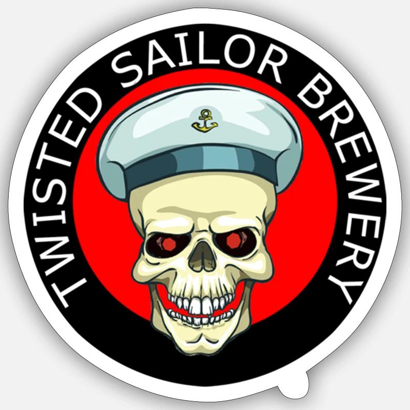 TWISTED SAILOR ROUND1 Sticker size S (10 x 10 cm)