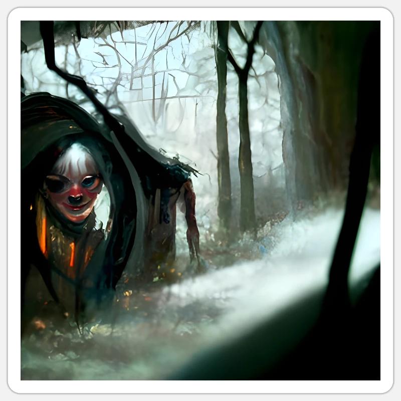 Perdu Sticker taille S (10 x 10 cm)