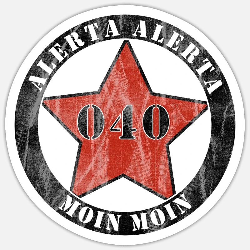 Antifascist Action Hamburg Sticker size S (10 x 10 cm)