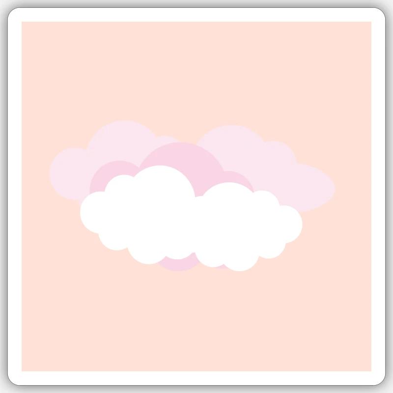 Clouds Sticker size S (10 x 10 cm)