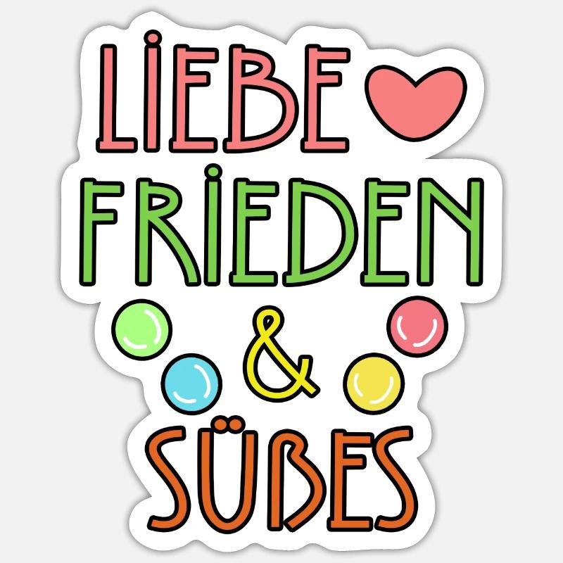 Dessert Heart Candy Sweets Statement Sticker size S (10 x 10 cm)