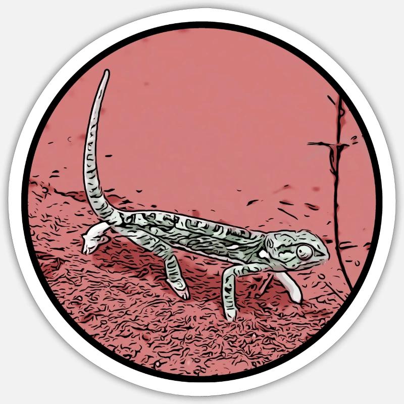 Caméléon Sticker taille S (10 x 10 cm)