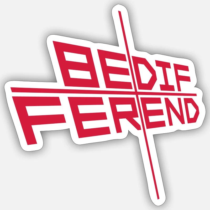 Be different Logo Design - Sticker size S (10 x 10 cm) - white matte