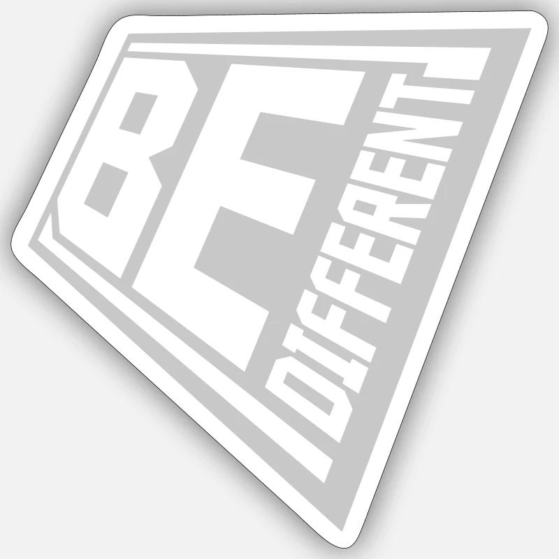 Be different Logo Design - Sticker size S (10 x 10 cm) - white matte