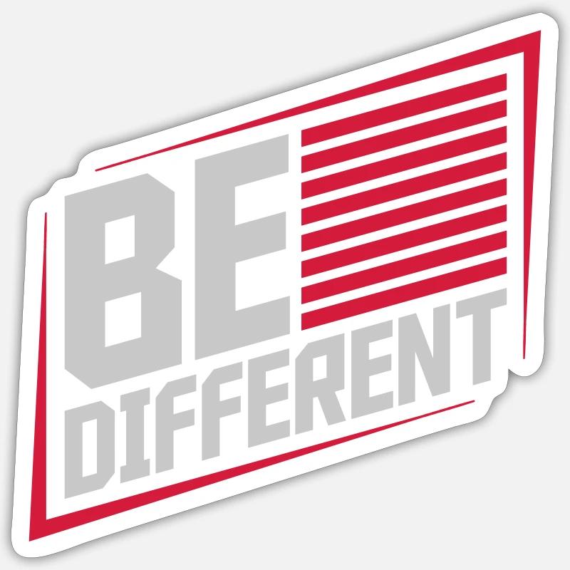 Be different Logo Design Sticker size S (10 x 10 cm)