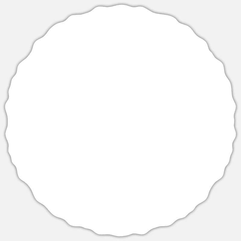 Geometric Flowers Mandala Round Pattern Shape Sticker size S (10 x 10 cm)