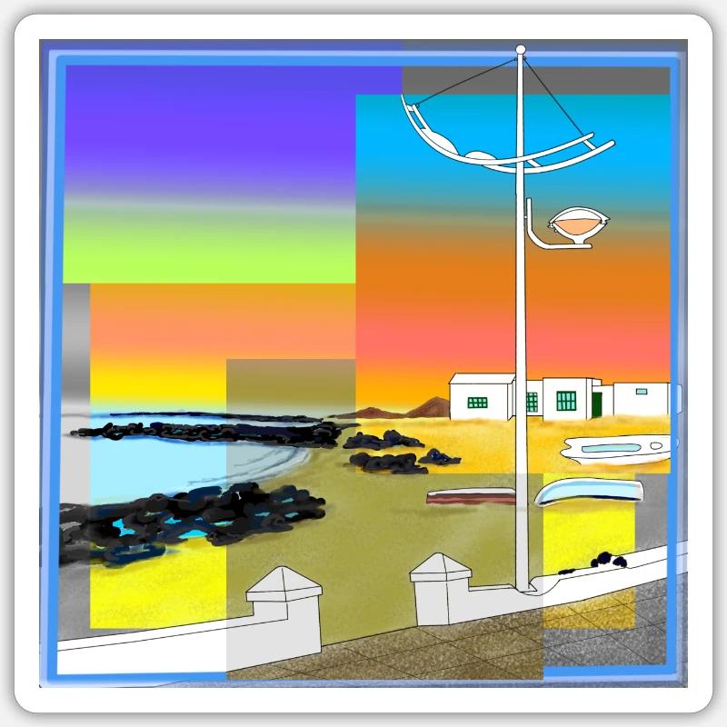 PH Beach Sticker size S (10 x 10 cm)