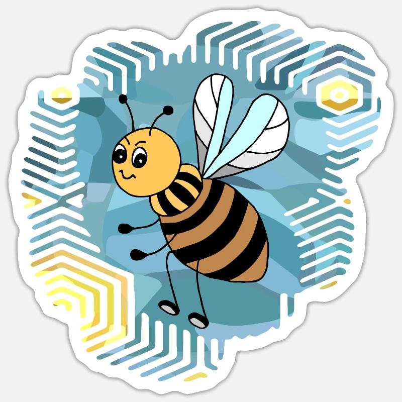 Insect - Sticker size S (10 x 10 cm) - white matte