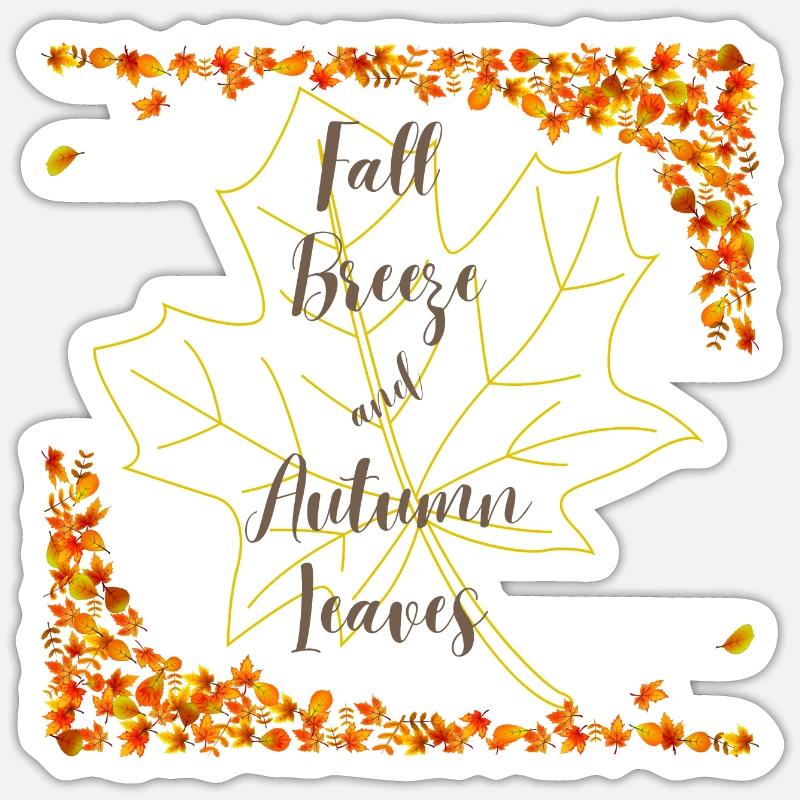 Fall Breeze Sticker size S (10 x 10 cm)