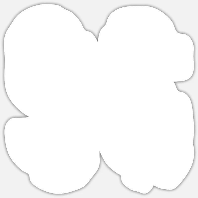 Maillot à 96 numéros - Sticker taille S (10 x 10 cm) - blanc mat