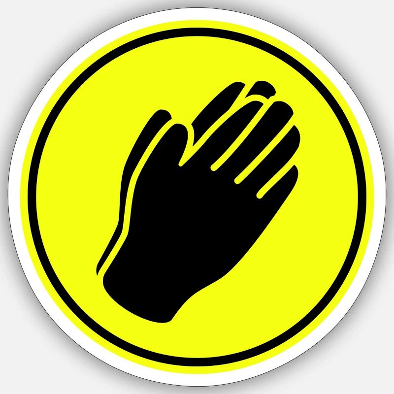 Pray Hands Icon Sticker size S (10 x 10 cm)