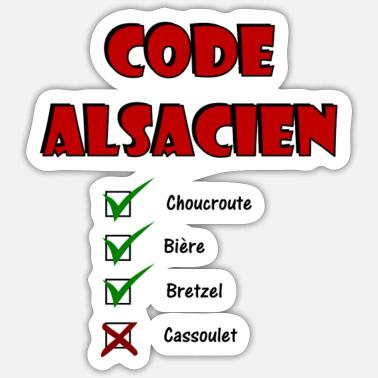 Code Alsacien Autocollant