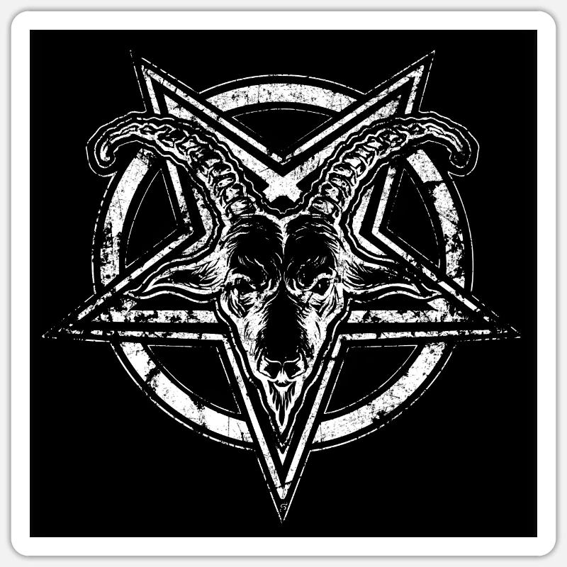 Sceau de Baphomet Sticker taille S (10 x 10 cm)