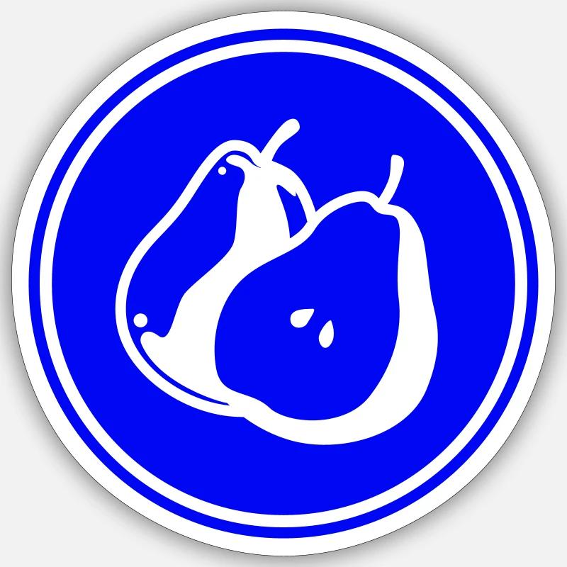 Pear Fruit - Sticker size S (10 x 10 cm) - white matte