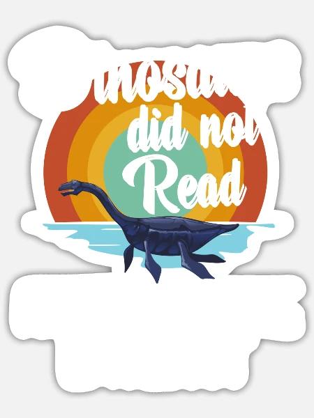 T-Rex Stegosaurus Saurier - Sticker Größe S (10 x 10 cm) - Mattweiß