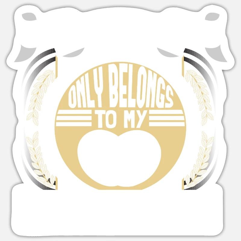 Ehe Ehemann Ehering Geschenk Sticker Größe S (10 x 10 cm)