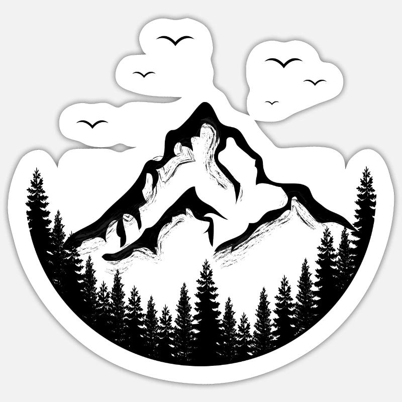 Abmelden Go Explore - Sticker Größe S (10 x 10 cm) - Mattweiß