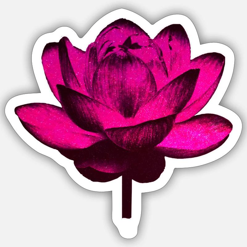 Galaxy Flower - Sticker size S (10 x 10 cm) - white matte