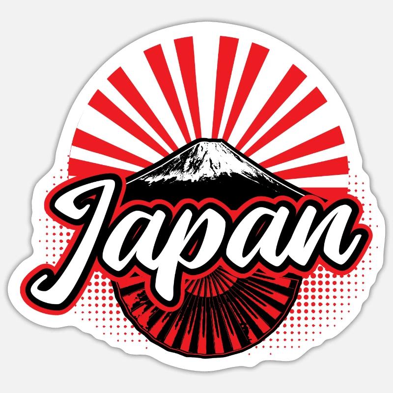 Japan Sakura Nippon Gift - Sticker size S (10 x 10 cm) - white matte