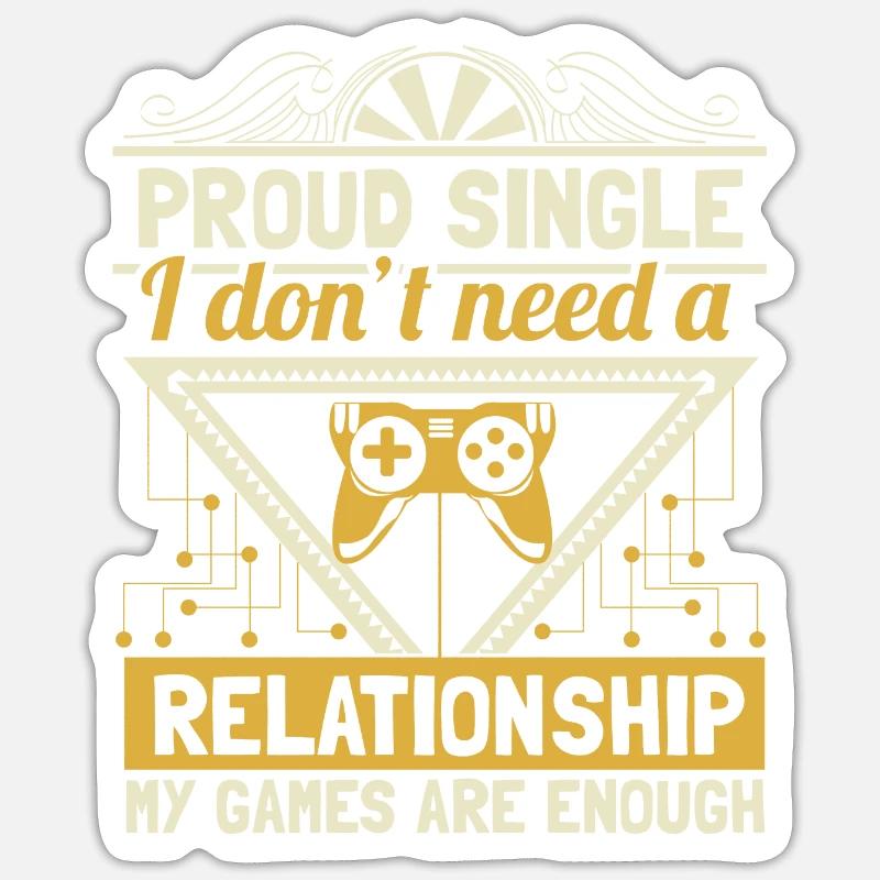 Single independence - Sticker size S (10 x 10 cm) - white matte