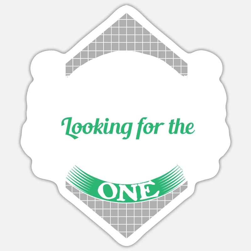 Single Unabhängig Partnerschaft Geschenkidee - Sticker Größe S (10 x 10 cm) - Mattweiß