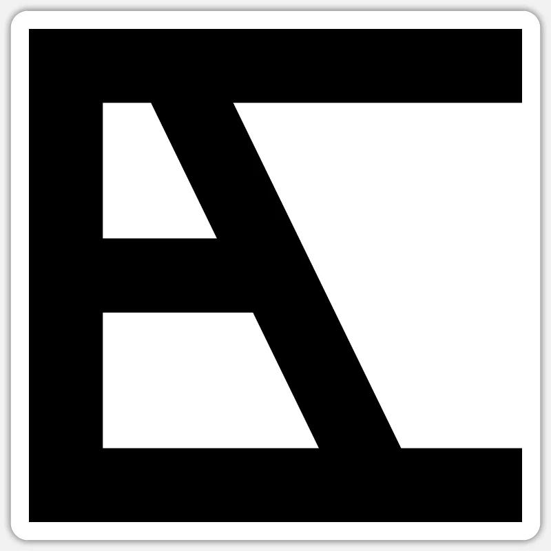 Name logo <> Ella - Sticker size S (10 x 10 cm) - white matte