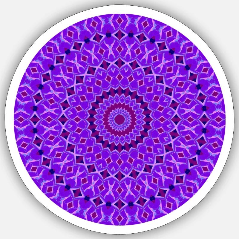 cool visual circle Sticker size S (10 x 10 cm)