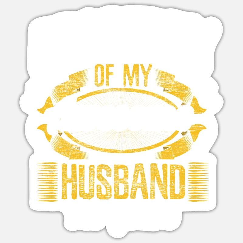 Ehe Ehefrau Bräutigam Geschenk Sticker Größe S (10 x 10 cm)