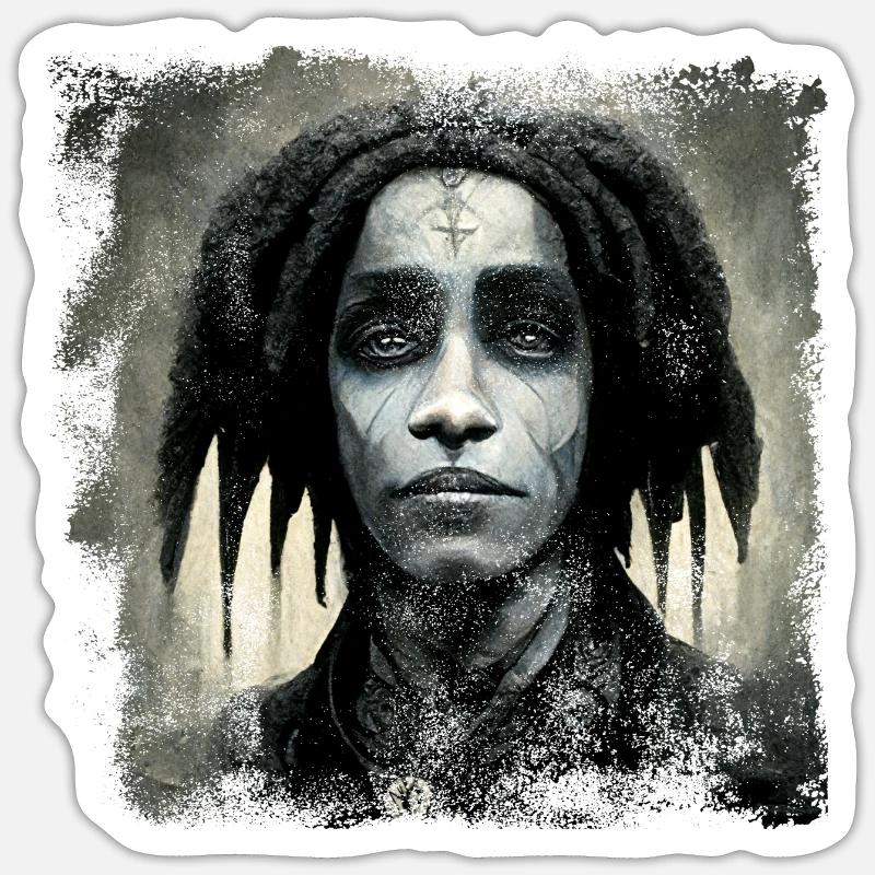 Gothic Rasta Sticker size S (10 x 10 cm)