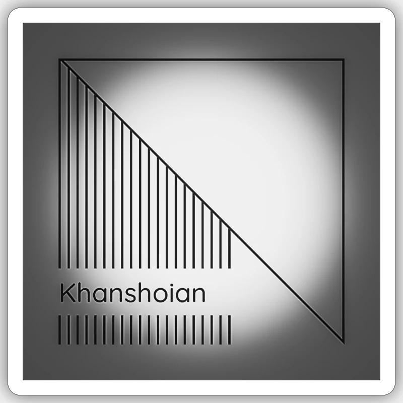Khashoian edited - Sticker Größe S (10 x 10 cm) - Mattweiß